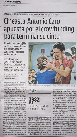 Nota de prensa en La Discusión de Chillán